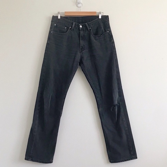 Vintage | Rare Levi’s Distressed 505’s Black Jeans - Picture 2 of 7